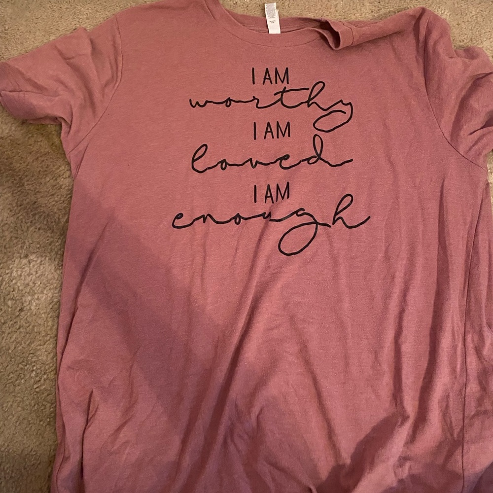 A womens quote t-shirt